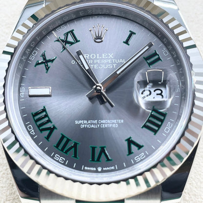 プレオウンド ロレックス デイトジャスト 126334 スレートローマ オイスターブレスレット 41mm