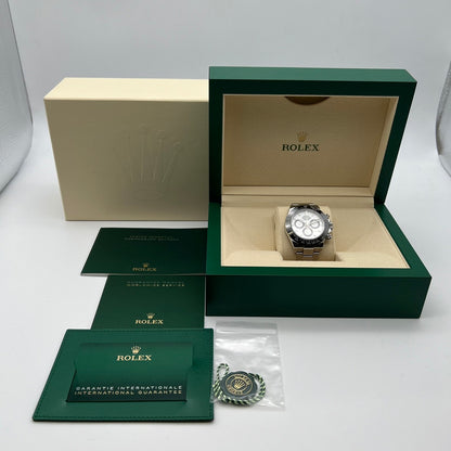 사전 소유 롤렉스 데이토나 116500LN 굴 팔찌 흰색 40mm