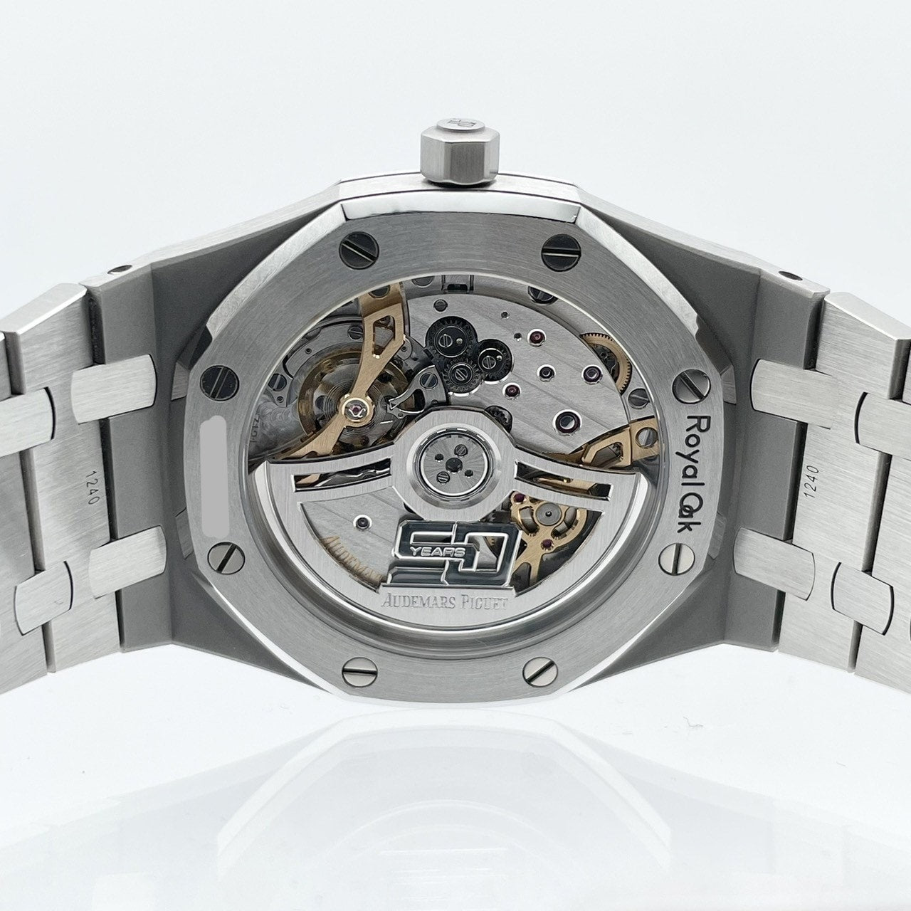 [50 주년 기념 로터 장착 모델] Audemars Pigemars Royal Oak Jumbo Extra Sin 16202st.oo.1240st.01 Blue Stainless Steel 39mm