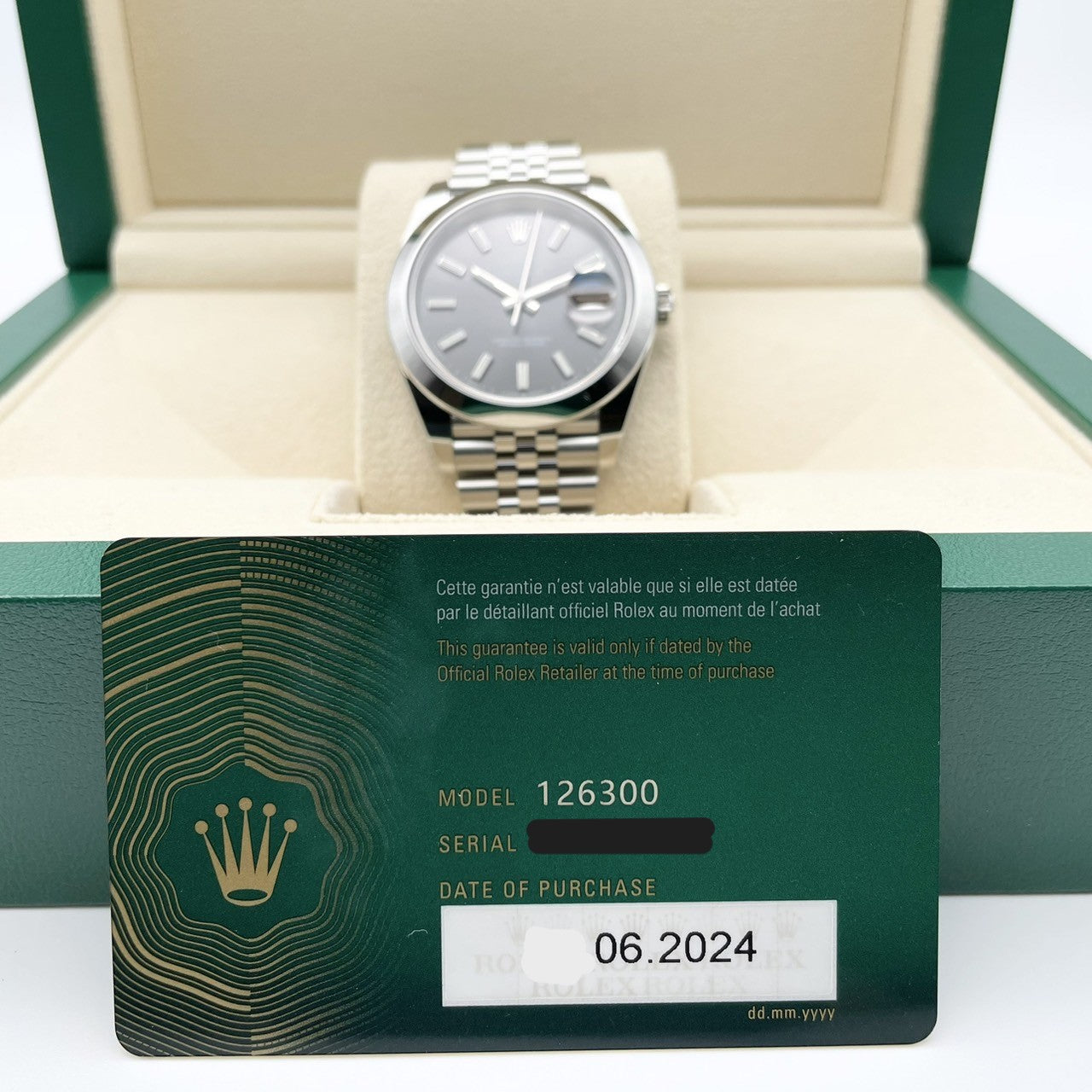 プレオウンド ロレックス デイトジャスト 126300 ジュビリーブレスレット スレート 41mm