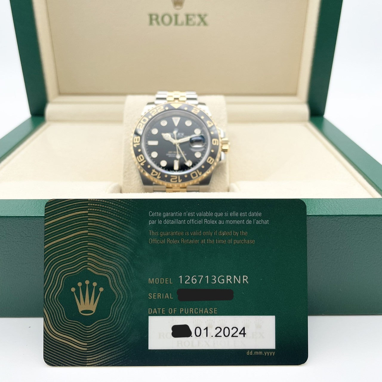롤렉스 GMT 마스터 II 126713GRNR 블랙 40mm