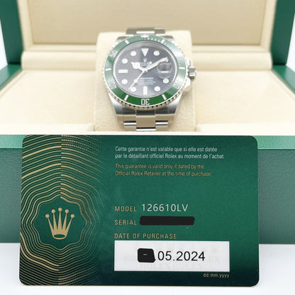 二手劳力士潜艇日期126610LV黑色41mm