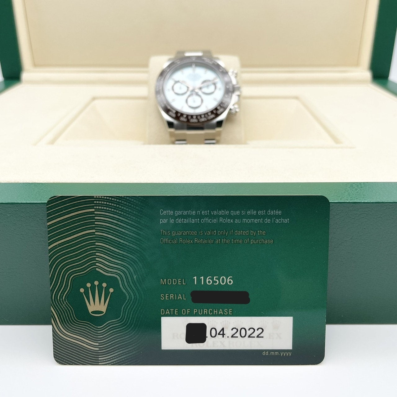 プレオウンド 【超希少 国内ギャラ22年4月未使用品】ロレックス デイトナ 116506 アイスブルー 40mm