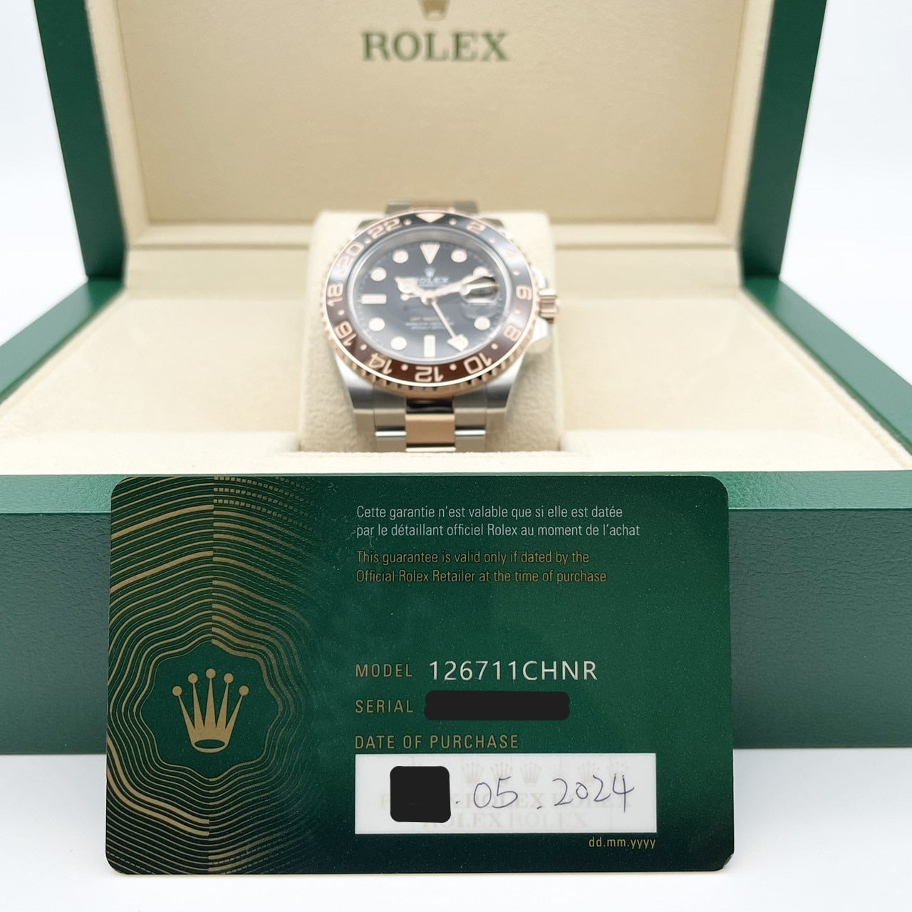 롤렉스 GMT 마스터 II 126711CHNR Black 40mm
