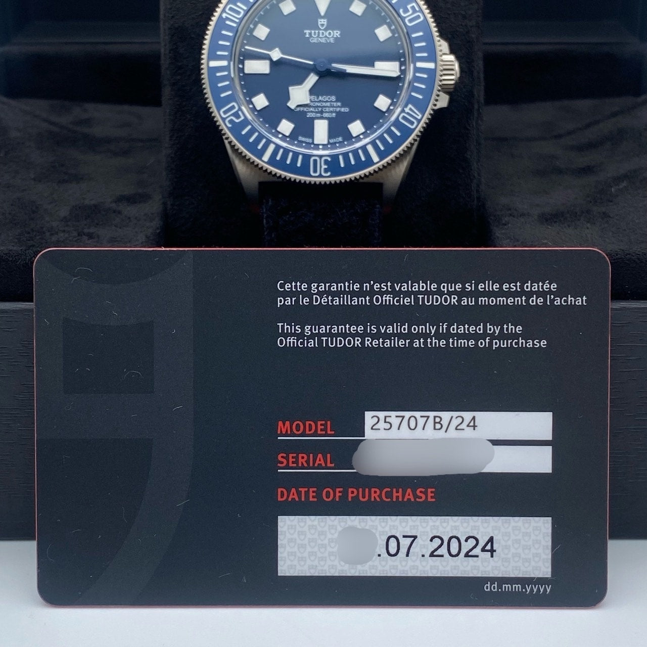 二手帝（Tudor）Peragos M25707b/24-0001 42mm