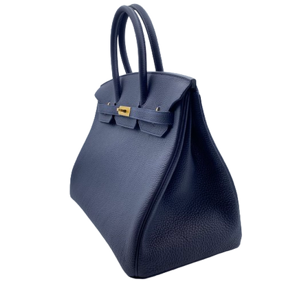 Hermes Birkin 35 Brunuit Togo Gold 하드웨어 W는 새겨 져 있습니다