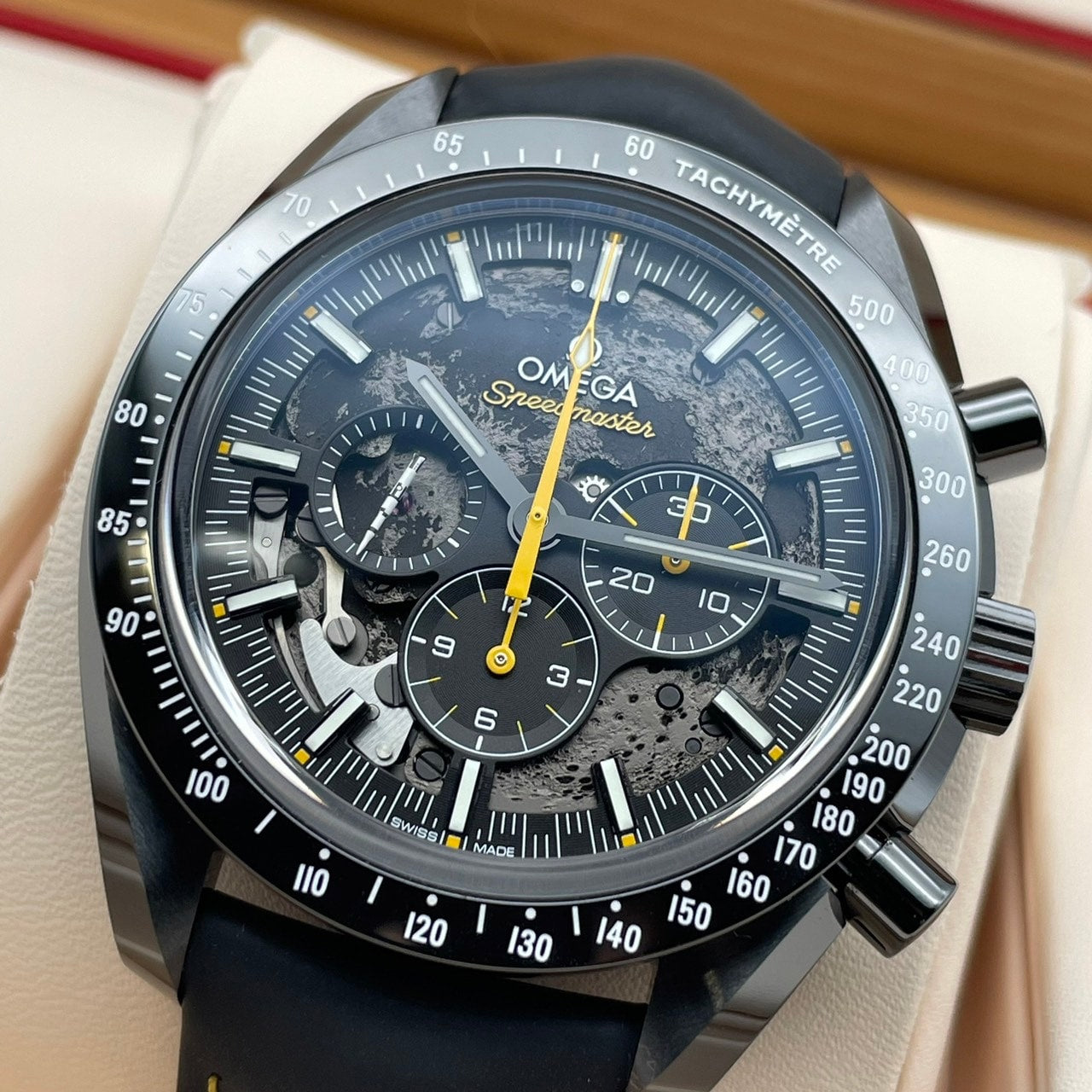 Pre-Owned Omega Speedmaster 310.92.44.50.01.001 Skeleton Black Ceramic 44mm
