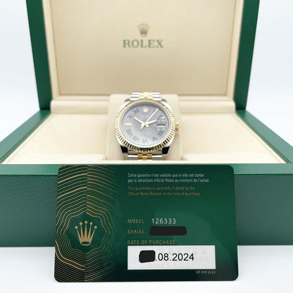 プレオウンド ロレックス デイトジャスト 126333 スレートローマ ジュビリーブレス 41mm