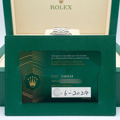 Pre-Owned Rolex Sky Dweller 336934 Mint Green Jubilee Bracelet 42mm