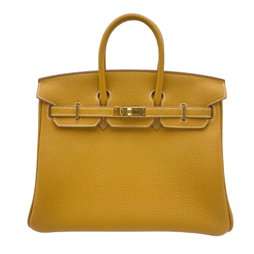 Hermes Birkin 25 Natural Sable Togo Gold 하드웨어 W 새로
