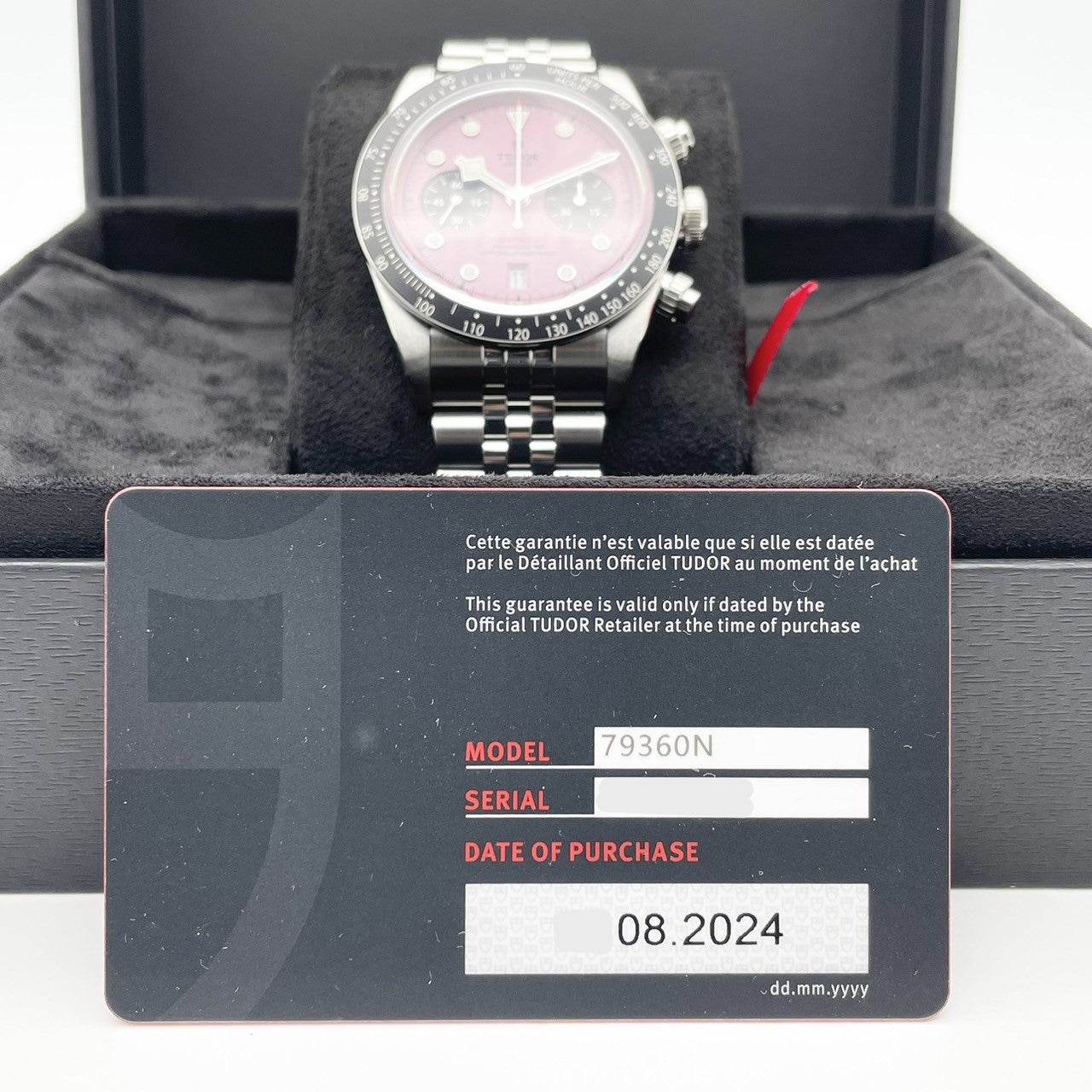 预先二成帝（都铎）黑湾Chrono Chrono Pink M79360N-0019 41mm