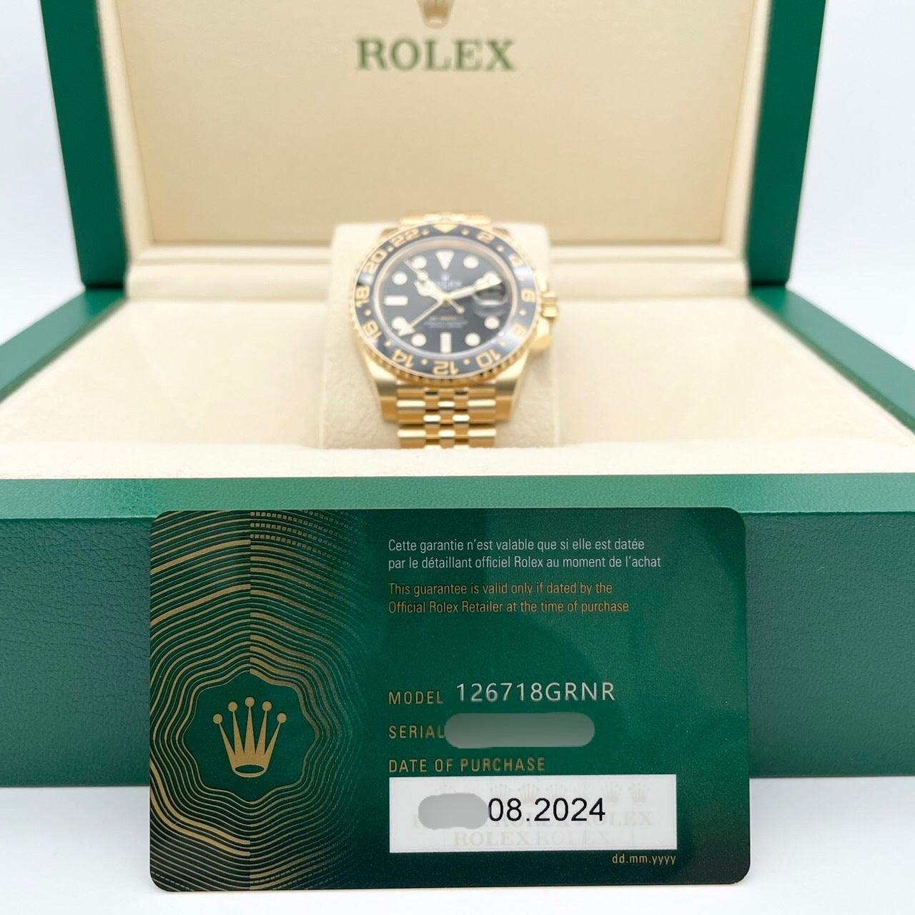 롤렉스 GMT 마스터 II 126718GRNR JUBILEE BRACELET BLACK
