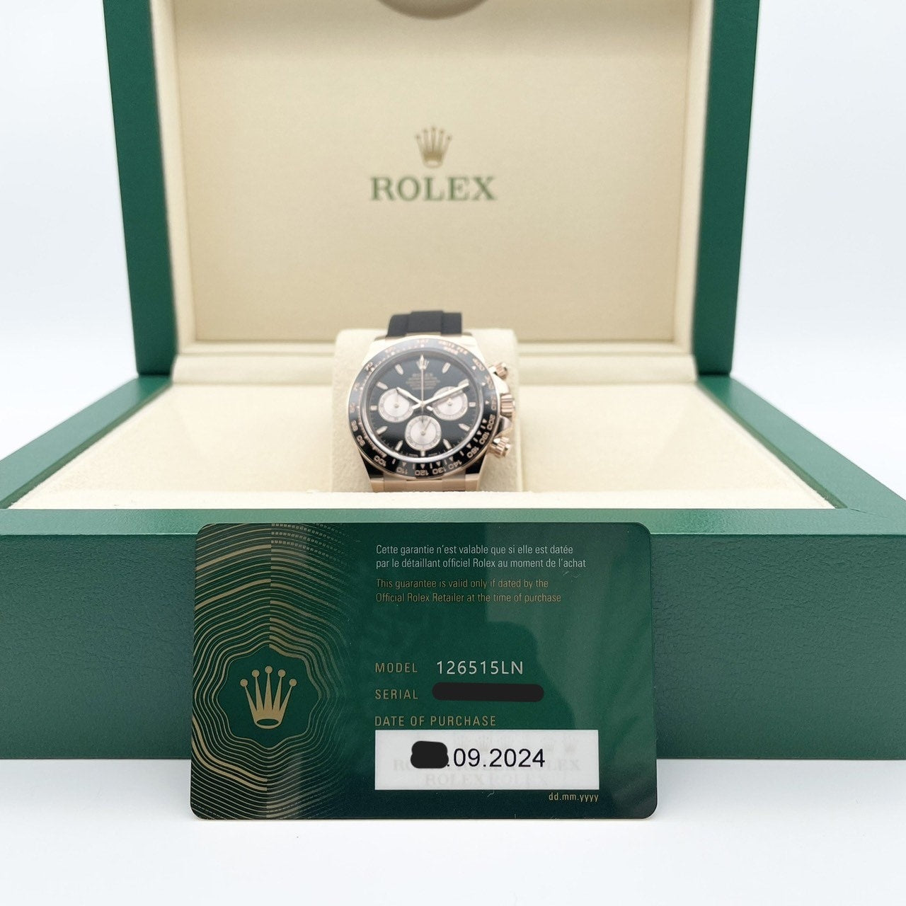 プレオウンド ロレックス デイトナ 126515LN ブラック＆サンダスト 40mm