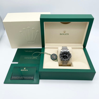 롤렉스 GMT 마스터 II 126710GRNR 블랙 스테인리스 스틸 40mm