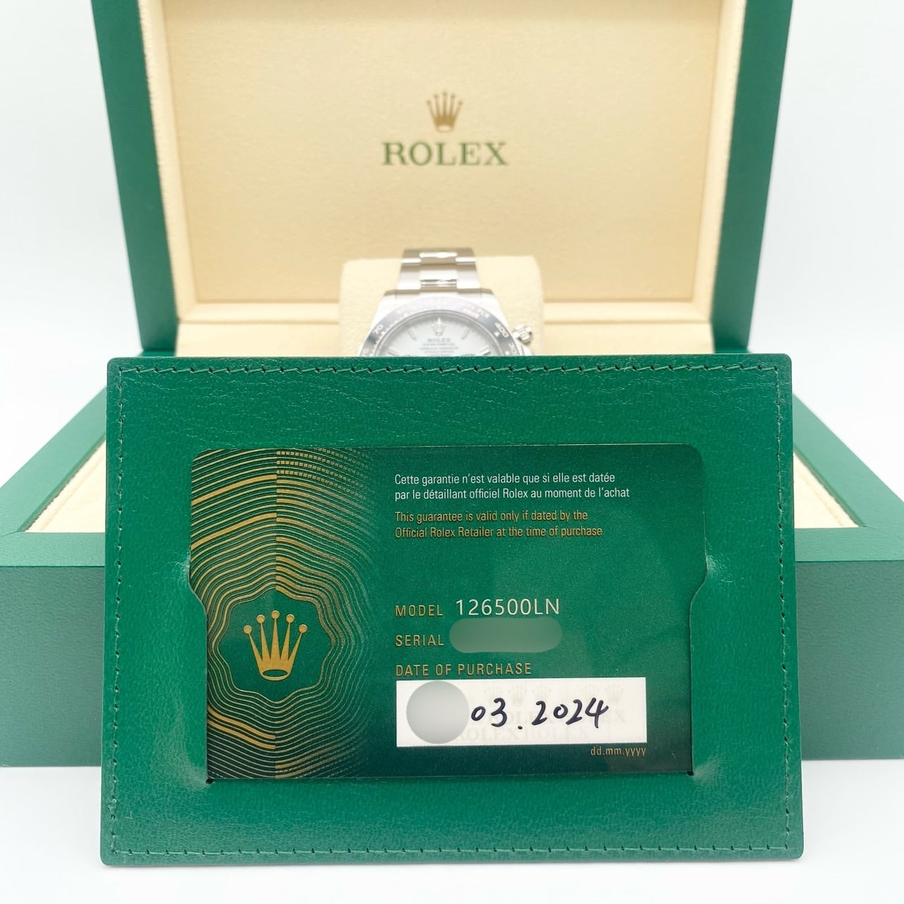 롤렉스 데이토나 126500ln 화이트 40mm