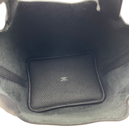 プレオウンド エルメス ピコタンロック PM ノワール トリヨンクレマンス シルバー金具 W刻印
