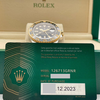 롤렉스 GMT 마스터 II 126713GRNR 블랙 40mm