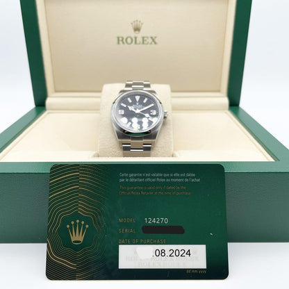 사전 소유 롤렉스 탐색기 I 124270 블랙 36mm