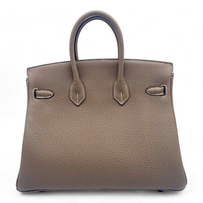 Hermes Birkin 25 Etoup Togo Silver Metal Fittings B 조각