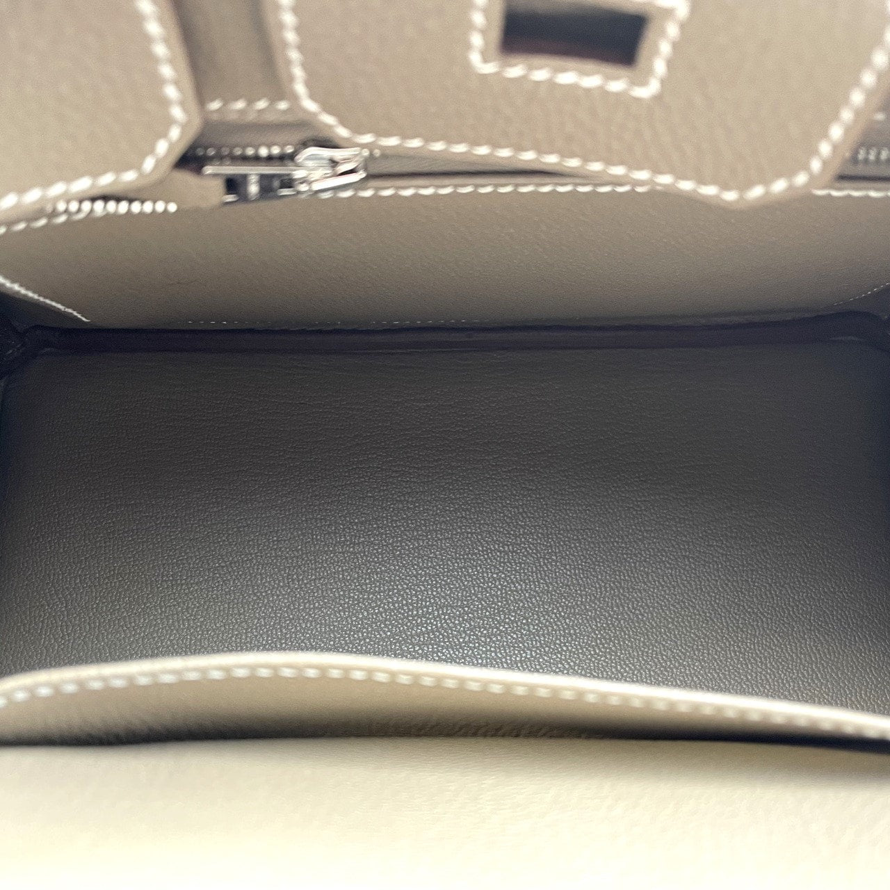 Hermes Birkin 25 Etoup Togo Silver Metal Fittings W 새로
