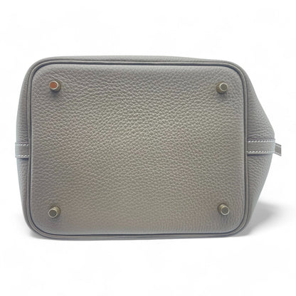 Hermes Picotin Lock MM Etoupe Torillon Clemence Gold 하드웨어 W 새