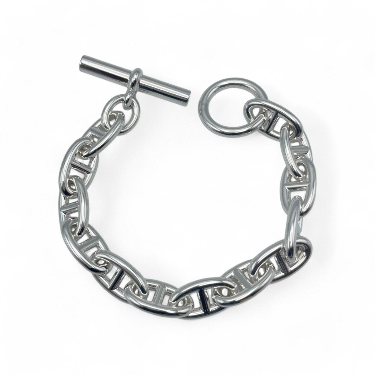 Hermes Chaine d'Ancre 手链 GM 银 925 13 链节