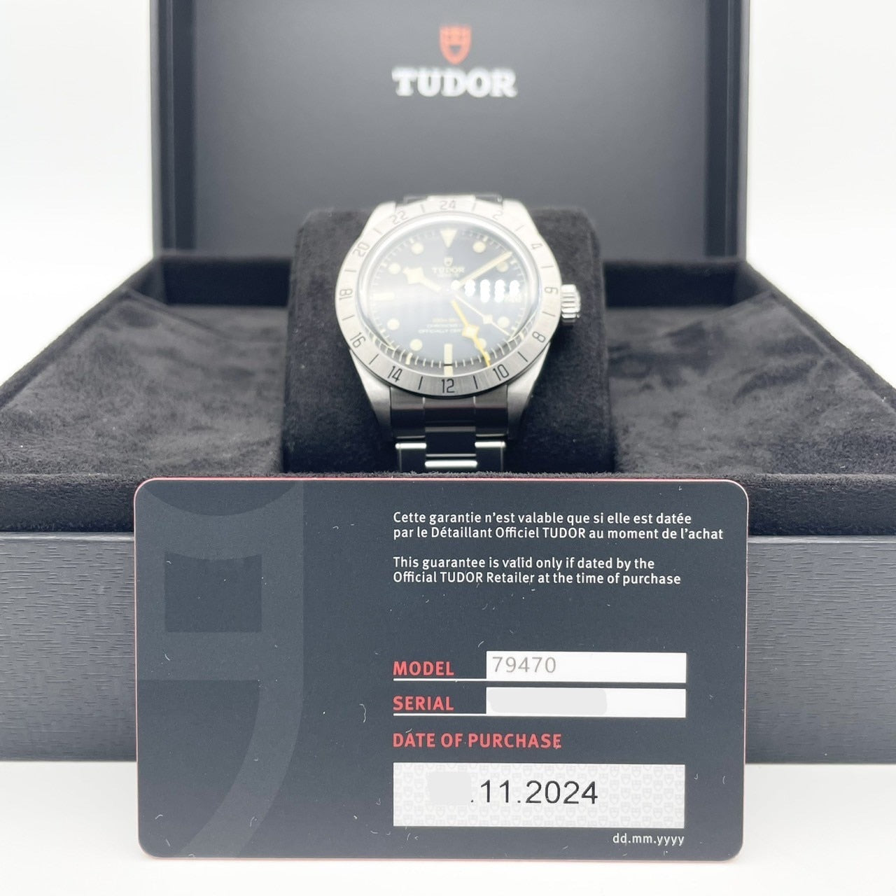 プレオウンド チューダー ブラックベイプロ M79470-0001 ブラック ステンレススチール 39mm