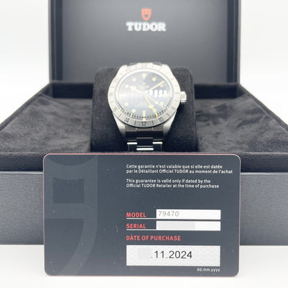 プレオウンド チューダー ブラックベイプロ M79470-0001 ブラック ステンレススチール 39mm