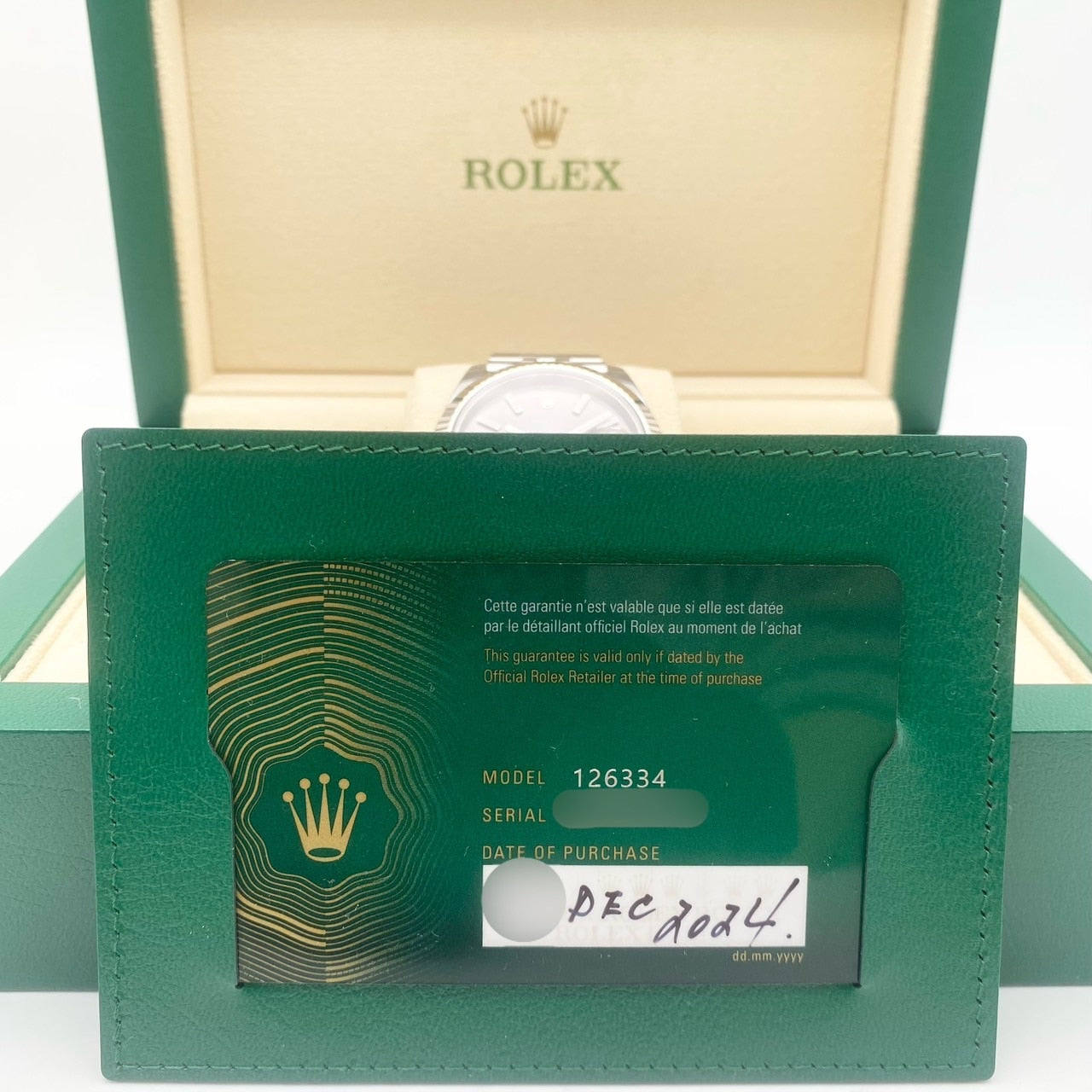[帶有保護印章]勞力士datejust 126334 Slate jubilee手鐲41mm