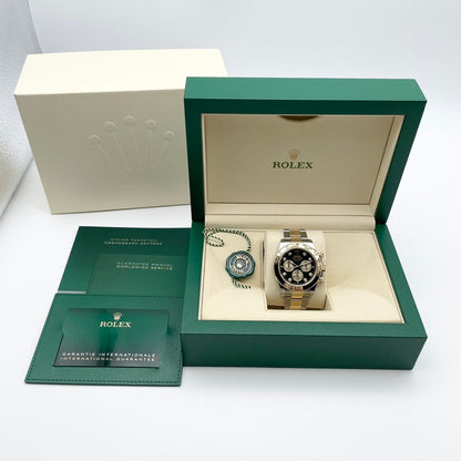 劳力士代托纳126503g明亮的黑色和金色8p钻石40mm