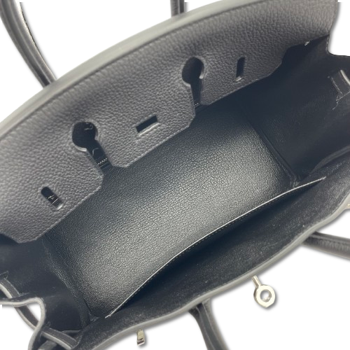 プレオウンド エルメス バーキン 25 ノワール トゴ シルバー金具 W刻印