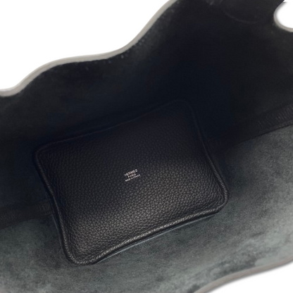 プレオウンド エルメス ピコタンロック PM ノワール トリヨンクレマンス シルバー金具 W刻印