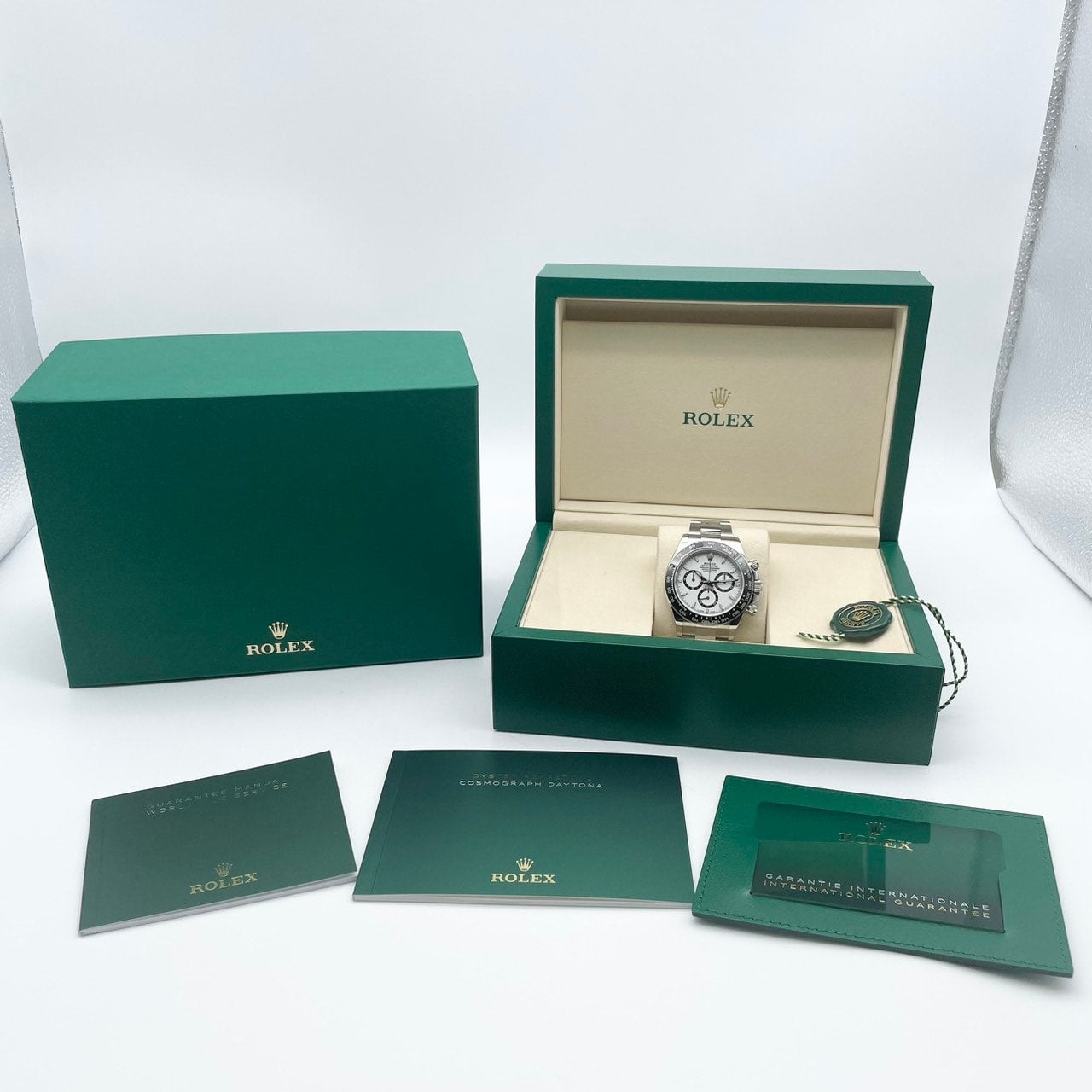[새 상자 포함!] included 롤렉스 데이토나 126500LN 흰색 스테인레스 스틸 40mm