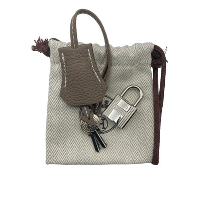 Hermes Birkin 25 Etoup Togo Silver Metal Fittings D 조각