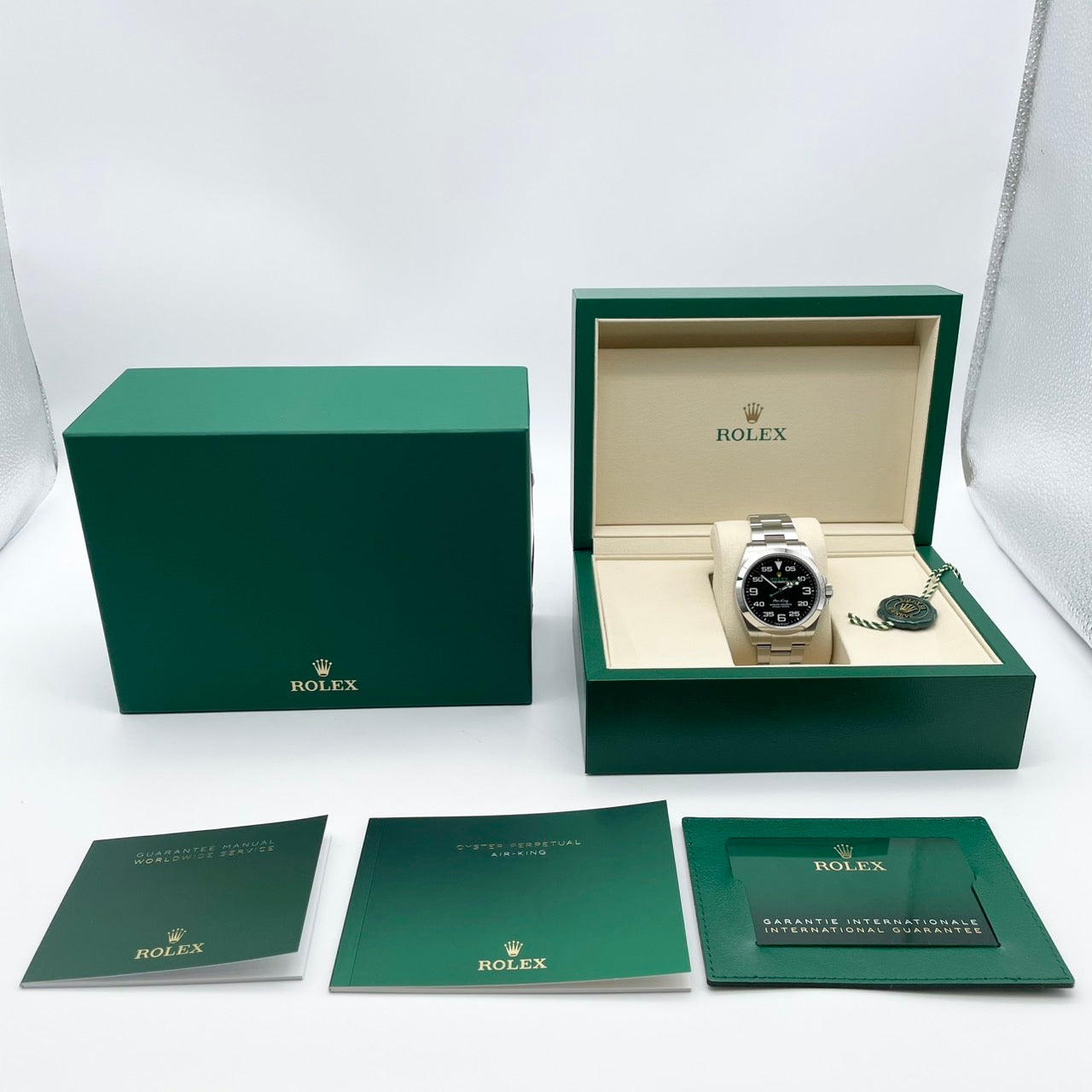 Pre-Owned Rolex Air King 126900 Black 40mm