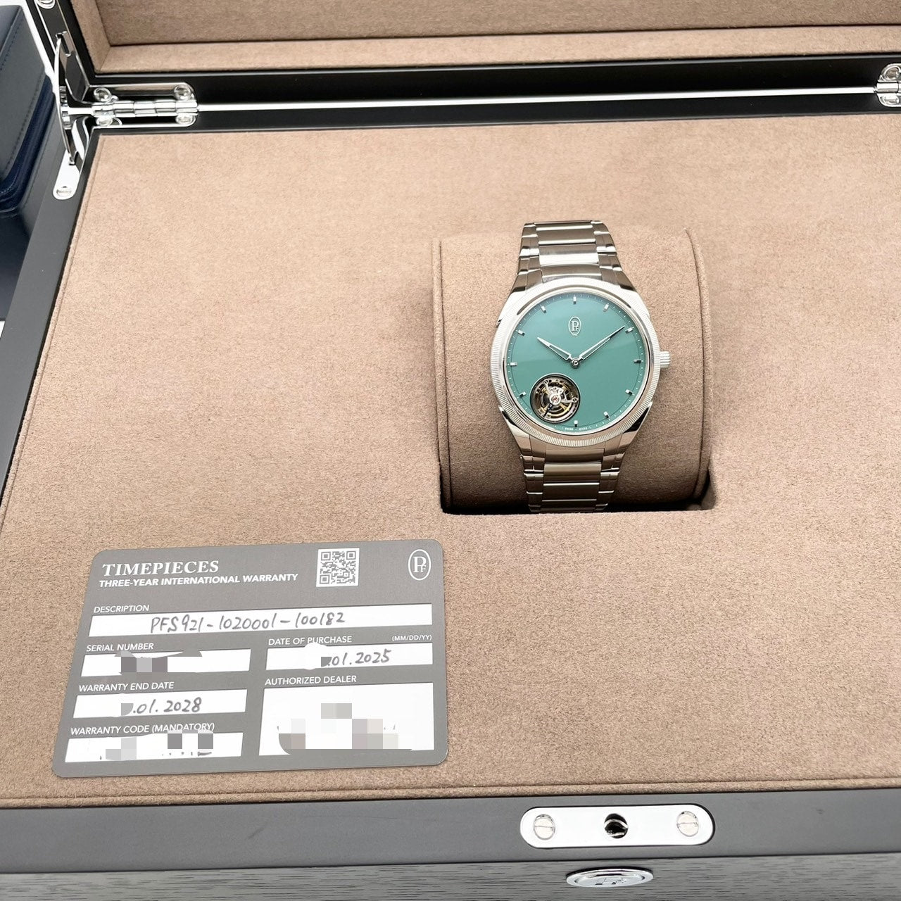 プレオウンド パルミジャーニ・フルリエ トンダ PF フライングトゥールビヨン PFS921-1020001-100182 グリーン 42ｍｍ