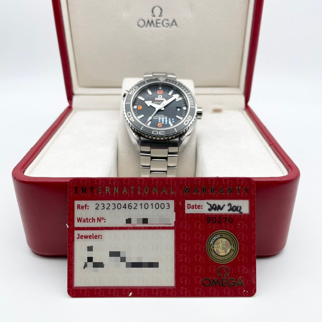 Pre-Owned Omega Seamaster 232.30.46.21.01.003 Black 45.5mm