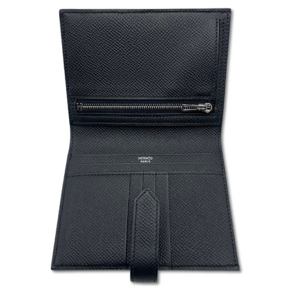 プレオウンド エルメス べアンコンパクト ノワール エプソン シルバー金具 B刻印