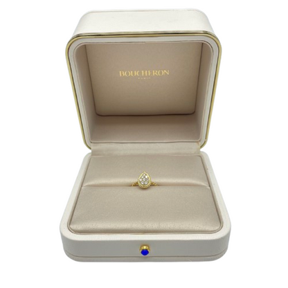 プレオウンドブシュロン セルパンボエムリング スモール 48（7号） JRG02144 イエローゴールド・ダイヤモンド