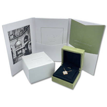 プレオウンドヴァンクリーフ＆アーペル ヴィンテージアルハンブラ ネックレス VCARA45900 マザーオブパール イエローゴールド