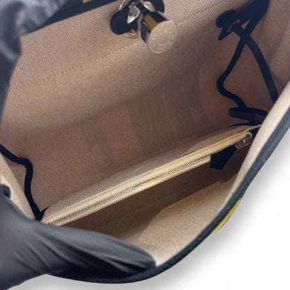 중고 에르메스 에일 백 지퍼 31 PM Rayule Noir/Ecru/Bordeaux/Jaune Toile Ash Plume/Vache Hunter 실버 하드웨어 W 각인