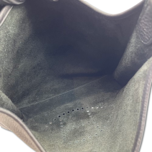 중고 에르메스 에블린 PM 느와르 토리옹 클레망스 실버 하드웨어 K 스탬프