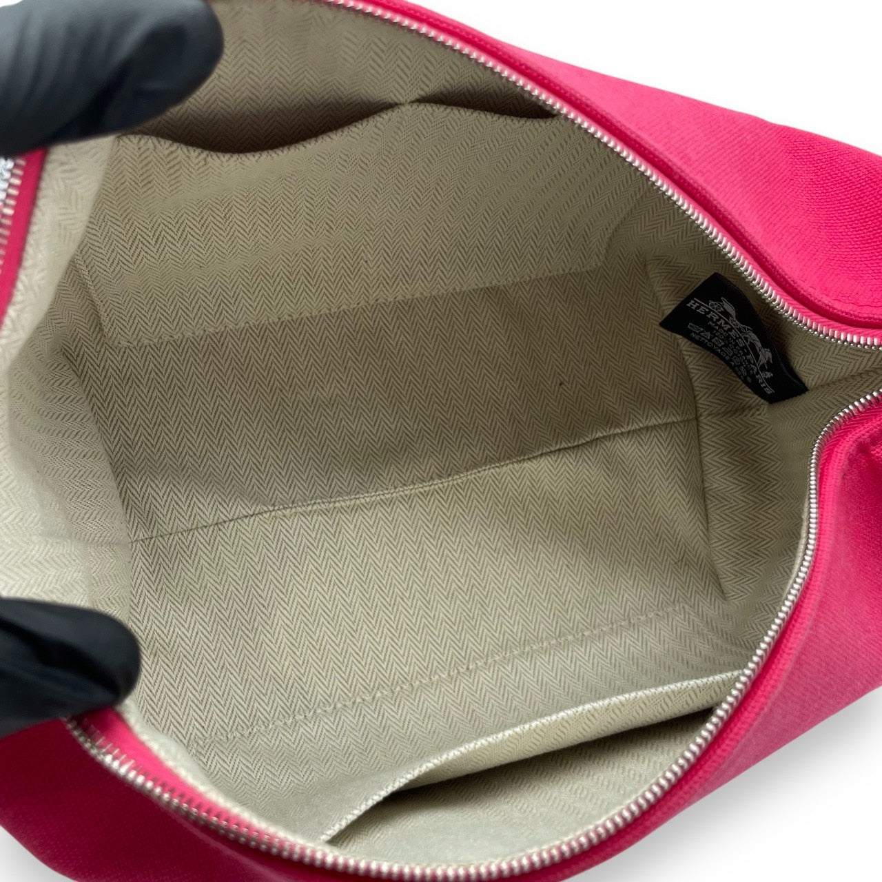 중고 에르메스 브리드 A 블랙 PM 히비스커스 토일레 애쉬 실버 하드웨어