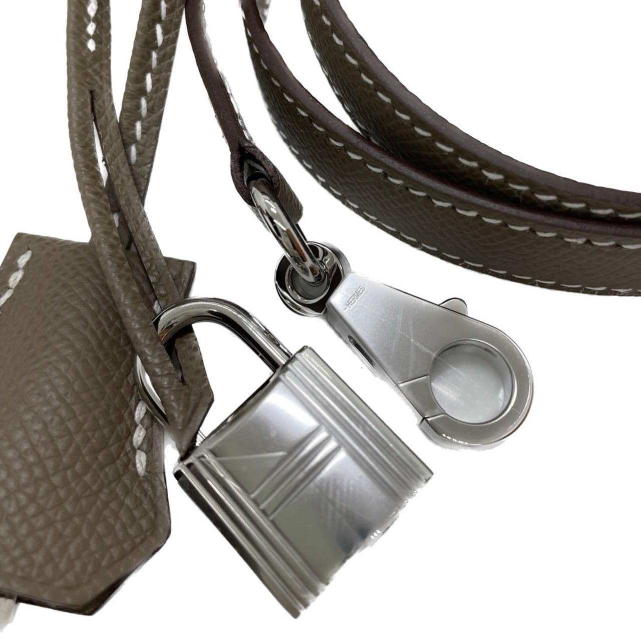 Pre-Owned [3-day weekend special offer] Hermes Kelly 25 Etoup Togo Silver Hardware
