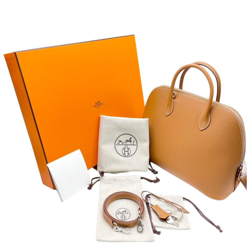 [미만의 가격으로 판매!] Hermes Bolid 1923 30 Gold Epson Silver Metal Fittings B 조각.