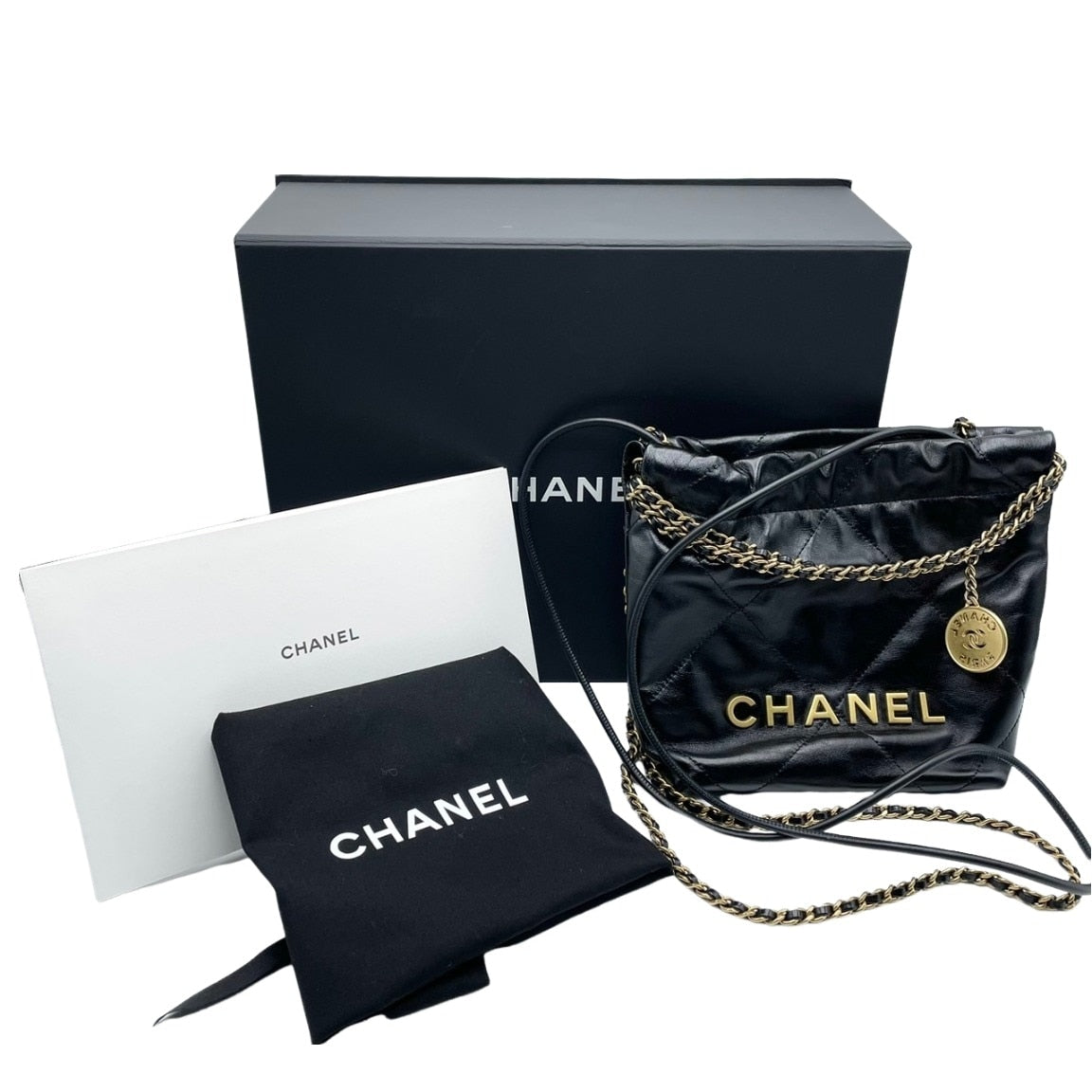 [现金优惠] 香奈儿 CHANEL22 小牛皮 黑色