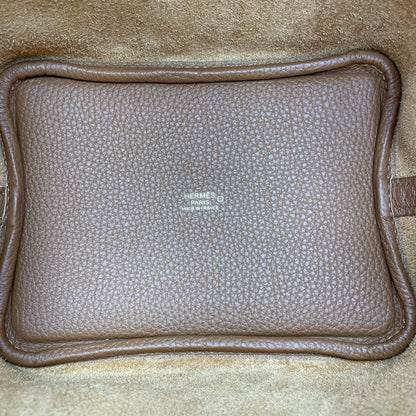 Pre-Owned Hermes Picotin Lock Touch PM Gold Torillon Clemence Gold Hardware Y Engraved
