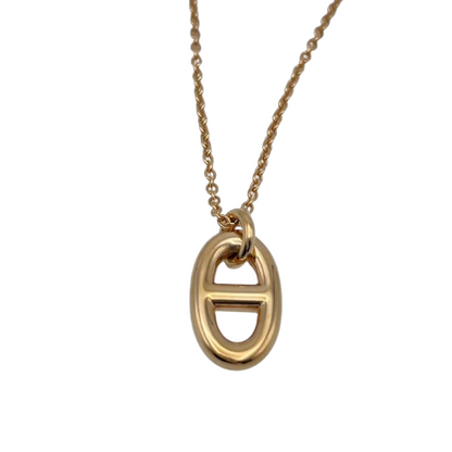Hermes Chaine d'Ancre Farandoule 项链 PM 粉红金