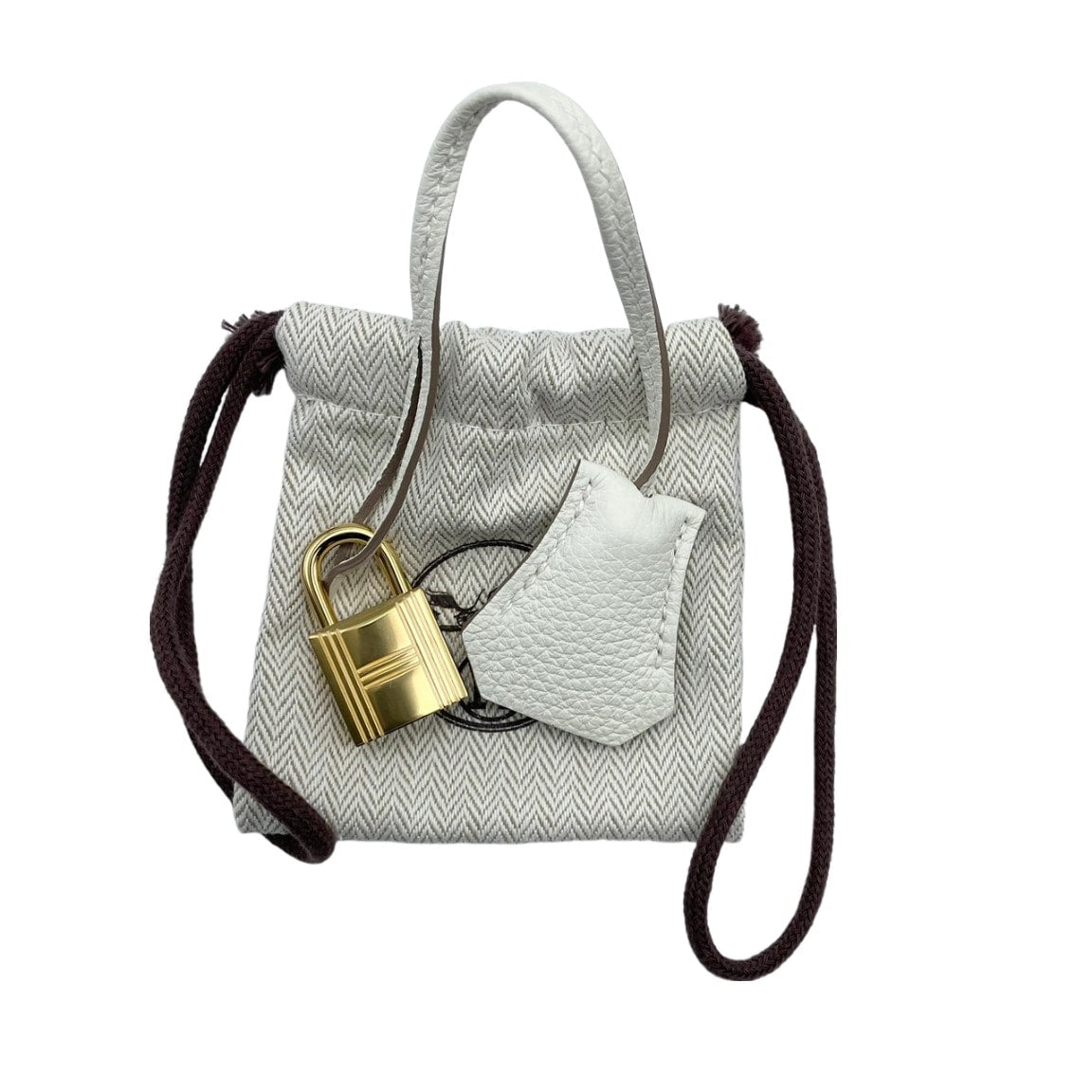 Pre-Owned Hermes Kelly 25 Mushroom Togo Gold Hardware B Engraved