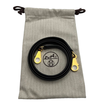Hermes Kelly 25 Noir Swift 金色五金 U 印章